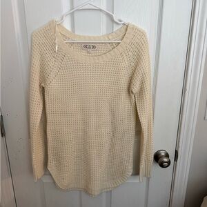 Pink Rose Women's Knit Cream Sweater